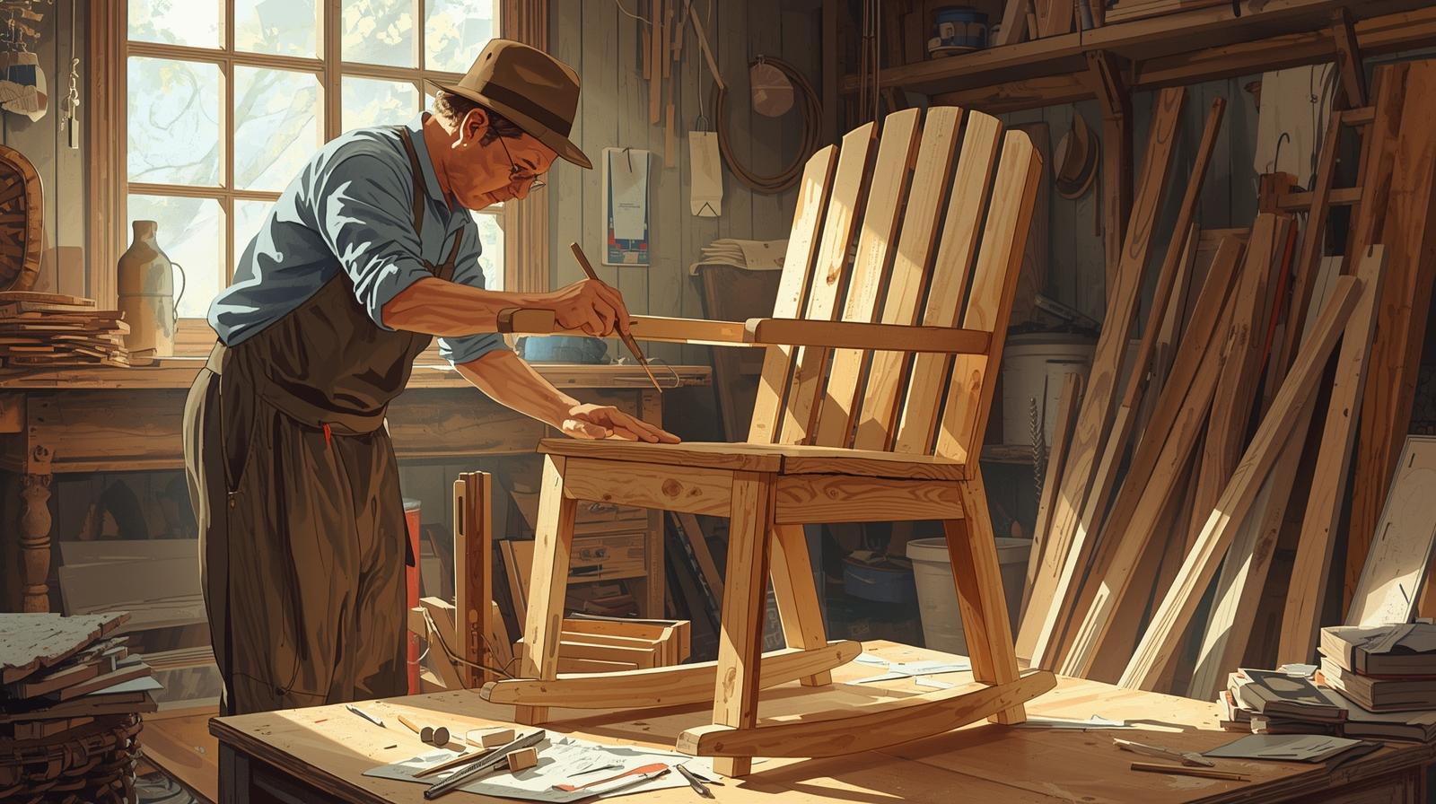 Close-up of handcrafted wooden furniture surface from Originaliustudio